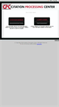 Mobile Screenshot of citationprocessingcenter.com